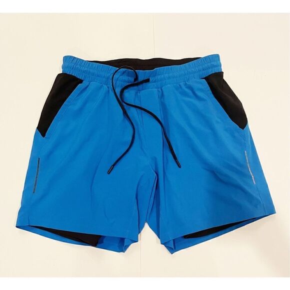 lululemon athletica Other - Lululemon Mens XL Short with Liner Blue sweat wicking stretch
